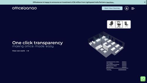 海外new things 印度办公室设计平台 officebanao 种子轮融资600万美元,lightspeed领投